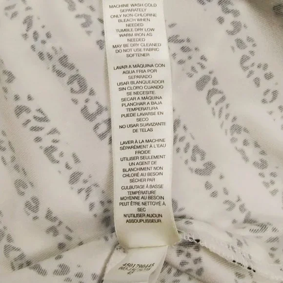 Chico's Zenergy Golf Polo Womens Sz 1 Med Black White Soft Short Sleeve Jersey - Picture 10 of 12